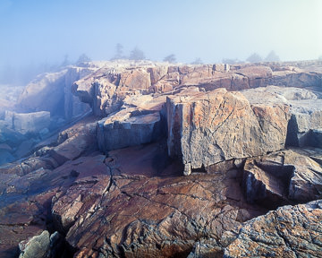 AM-LA-003&nbsp;&nbsp;&nbsp;&nbsp;&nbsp;&nbsp;&nbsp;&nbsp; Morning Fog At Schoodic Peninsula, Acadia National Park, Maine