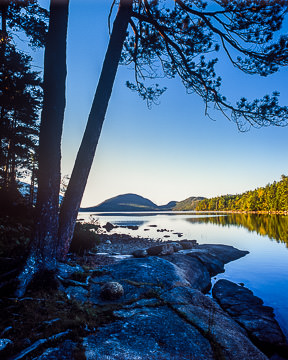 AM-LA-014&nbsp;&nbsp;&nbsp;&nbsp;&nbsp;&nbsp;&nbsp;&nbsp; Beautiful Morning at Eagle Lake, Acadia National Park, Maine