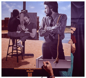 DIS-003&nbsp;&nbsp;&nbsp;&nbsp;&nbsp;&nbsp;&nbsp;&nbsp; DISPLAY - ARTISTIC FRUSTRATION&nbsp;&nbsp •  &nbsp;&nbspAcrylic On Canvas &nbsp;&nbsp  (70in x 66in) &nbsp;&nbsp(The Newark Museum Permanent Collection)