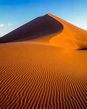 LE-AF-LA-009&nbsp;&nbsp;&nbsp;&nbsp;&nbsp;&nbsp;&nbsp;&nbsp; Sand Dune And Patterns, Namib-Naukluft National Park, Namib Desert, Namibia