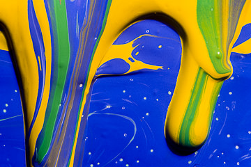 MH-21&nbsp;&nbsp;&nbsp;&nbsp;&nbsp;&nbsp;&nbsp;&nbsp; Abstract Close-Up Of Paints Mixing