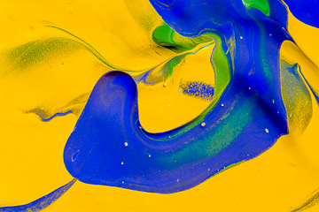 MH-22&nbsp;&nbsp;&nbsp;&nbsp;&nbsp;&nbsp;&nbsp;&nbsp; Abstract Close-Up Of Paints Mixing