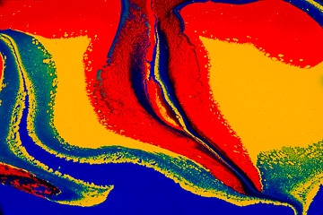 MH-33&nbsp;&nbsp;&nbsp;&nbsp;&nbsp;&nbsp;&nbsp;&nbsp; Abstract Close-Up Of Paints Mixing