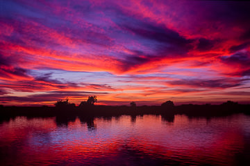AF-LA-03&nbsp;&nbsp;&nbsp;&nbsp;&nbsp;&nbsp;&nbsp;&nbsp; Dusk At The Chobe River, Chobe National Park, Botswana